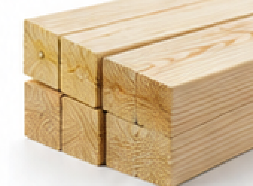 Timber sections for a building project