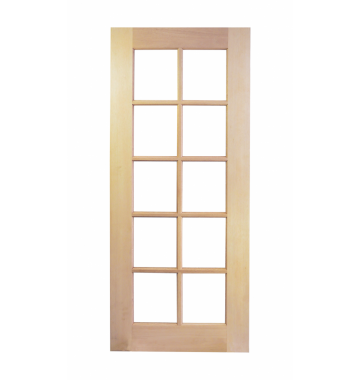 2340mm Meranti 10Lite French 5mm Glazing External Door