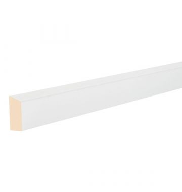 18mm MDF Architrave Single Bevel 5.4m (price per lineal metre)