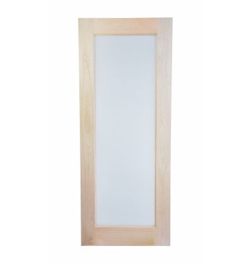 2340mm Meranti 1 Full Lite 5mm Glazing External Door