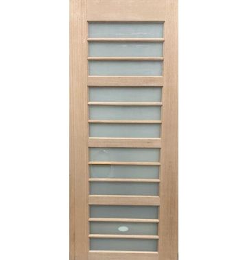 2340mm Hume 12 Horizontal Lite Frosted Glass Entrance Door