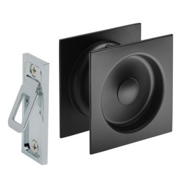 Cavity Door Square Lock Passage Matt Black 