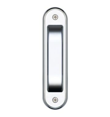 Flush Pull Radius Bright Chrome 