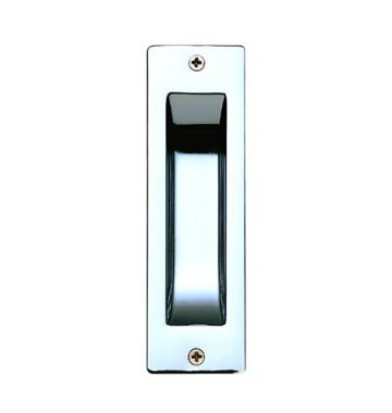 Flush Pull Rectangle Bright Chrome 