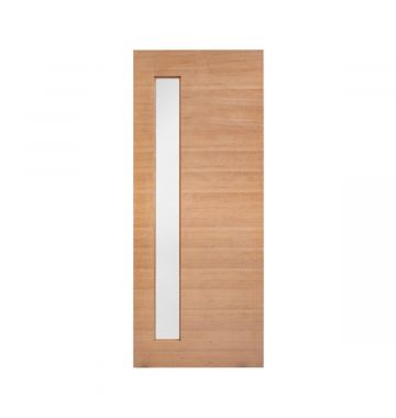 2340mm Meranti 1Lite Vertical 5mm Glazing External Door Frosted