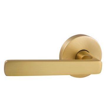 Rivera Lever Privacy Set Quick Fix 63mm Large Rose Satin Brass 