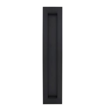 250mm Flush Rectangular Flush pull - Matt Black 