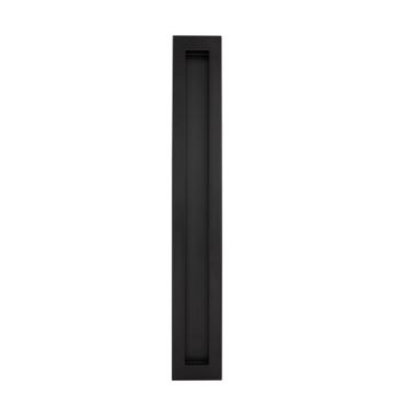 350mm Flush Rectangular Flush pull - Matt Black 