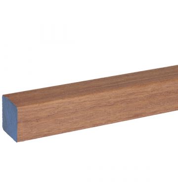 90x90mm Merbau Solid Post DAR KD Pencil Round Edge (price per lineal metre)