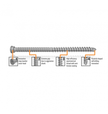 AnchorMark Decking Screw A4 316 S2 Stainless (price per box)