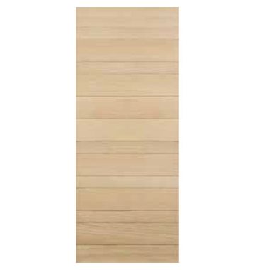 2040mm Corinthian External Door - ELEMENTS PLANKED ELEM A3 ASYMMETRICAL