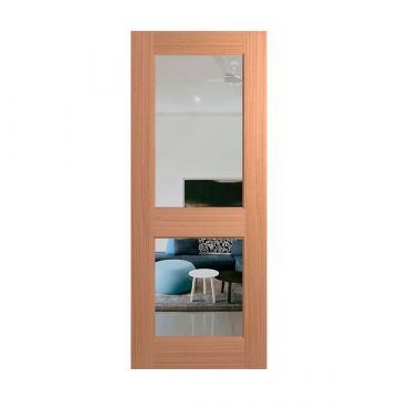 2040mm Hume Entry Door Joinery JST2 SPM BAL12.5 Clear Toughened