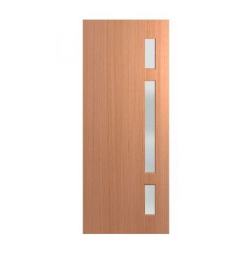 2040mm Hume Entry Door Newington XN2 SPM Veneer BAL12.5 Translucent