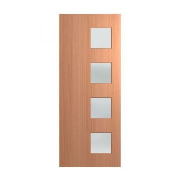 2340mm Hume Entry Door Newington XN7 SPM Veneer BAL12.5 Translucent