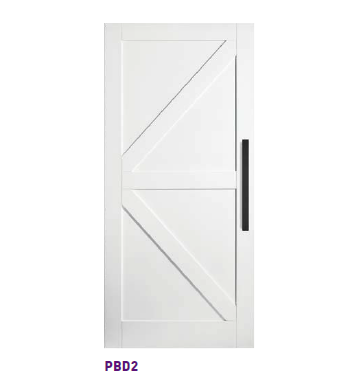 2150mm & 2450mm Corinthian Primed MODA MDF Internal Barn Door - PBD2