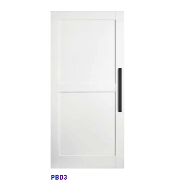 2150mm & 2450mm Corinthian Primed MODA MDF Internal Barn Door - PBD3