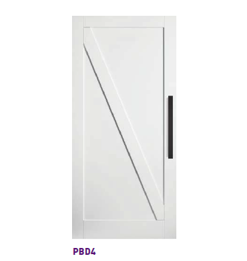 2150mm & 2450mm Corinthian Primed MDF Internal Barn Door - PBD4