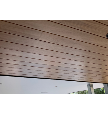 122 x 19mm Ironbark (Grey/ Red) Double Strip / Off Centre WoodLINE Thermal Pine Lining Board (price per lineal metre)